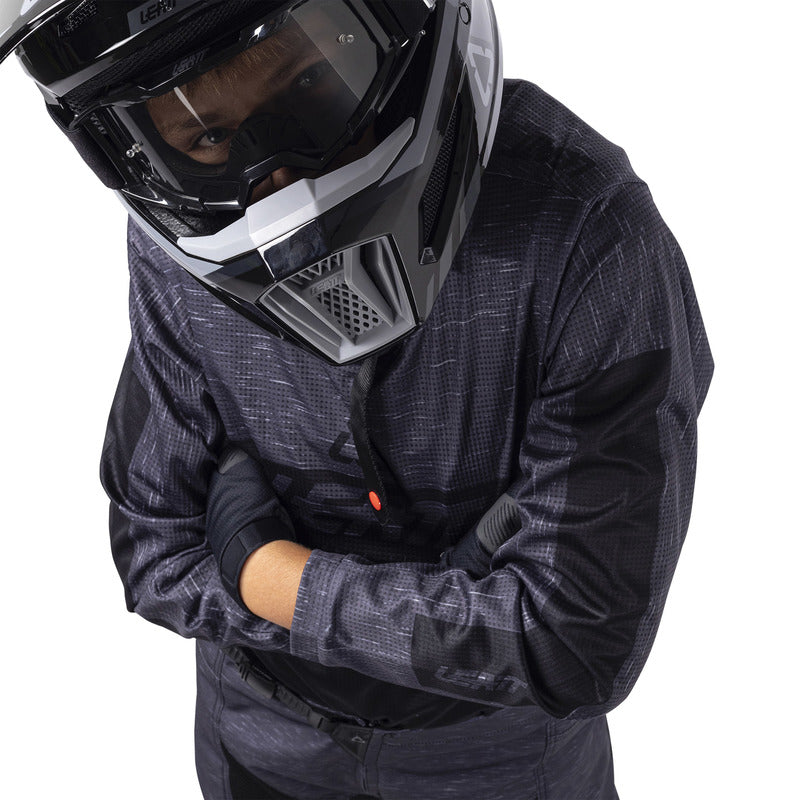 STRÓJ OFFROADOWY BLUZA I SPODNIE JUNIOR LEATT RIDE KIT 3.5 STEALTH BLACK GREY S