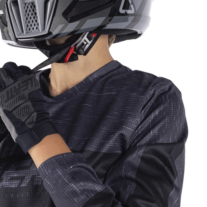 STRÓJ OFFROADOWY BLUZA I SPODNIE JUNIOR LEATT RIDE KIT 3.5 STEALTH BLACK GREY S