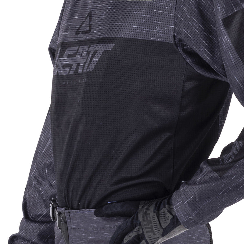 STRÓJ OFFROADOWY BLUZA I SPODNIE JUNIOR LEATT RIDE KIT 3.5 STEALTH BLACK GREY S