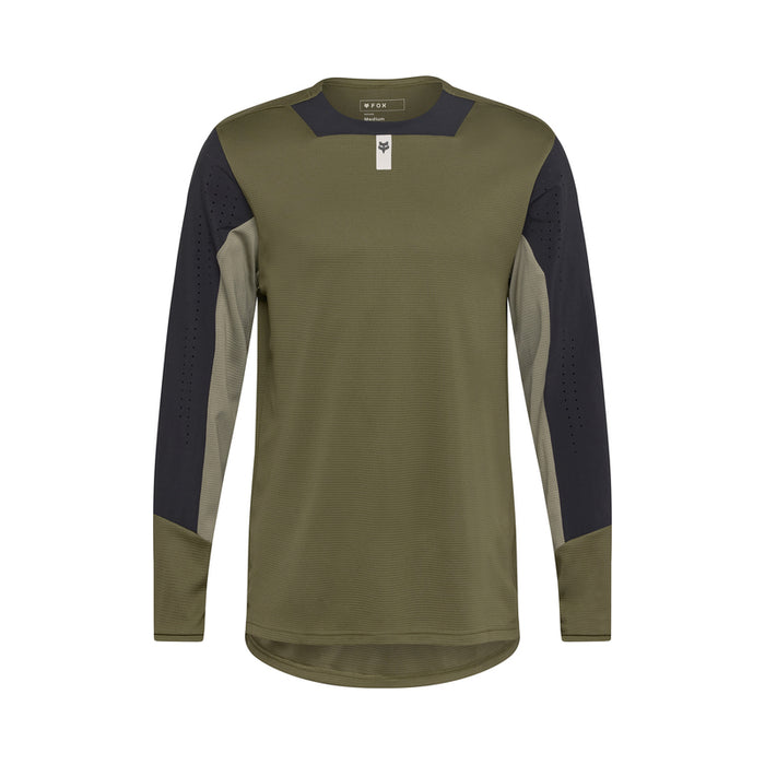 Koszulka Rowerowa Z Długim Rękawem Fox Defend Olive Green