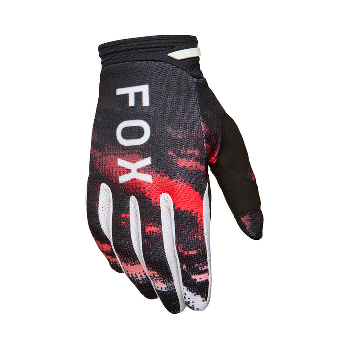 Rękawice Motocyklowe Fox 180 Kairos White Fluo Red