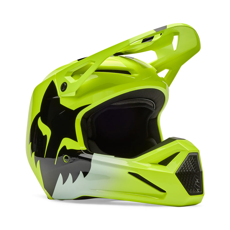 Kask Motocyklowy Fox V1 Shield Fluo Yellow