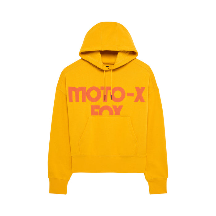 Bluza Z Kapturem Damska Fox Moto-x Oversized Mustard
