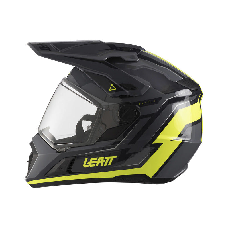 KASK MOTOCYKLOWY Z GOGLAMI LEATT ADV 7.5 HI-VIZ YELLOW S