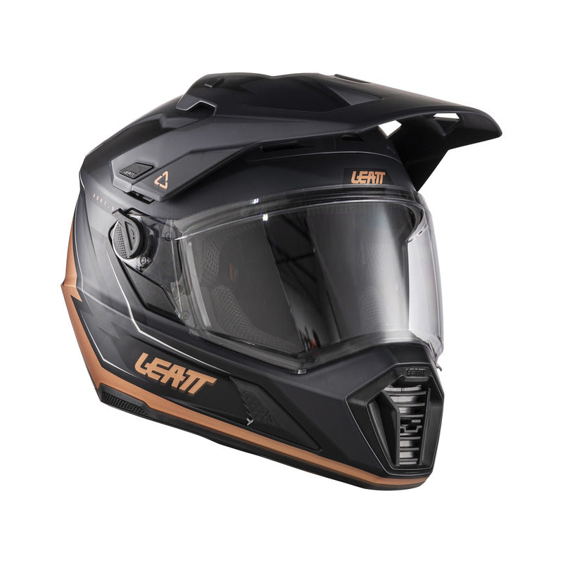 KASK MOTOCYKLOWY Z GOGLAMI LEATT ADV 7.5 BLACK BRONZE S