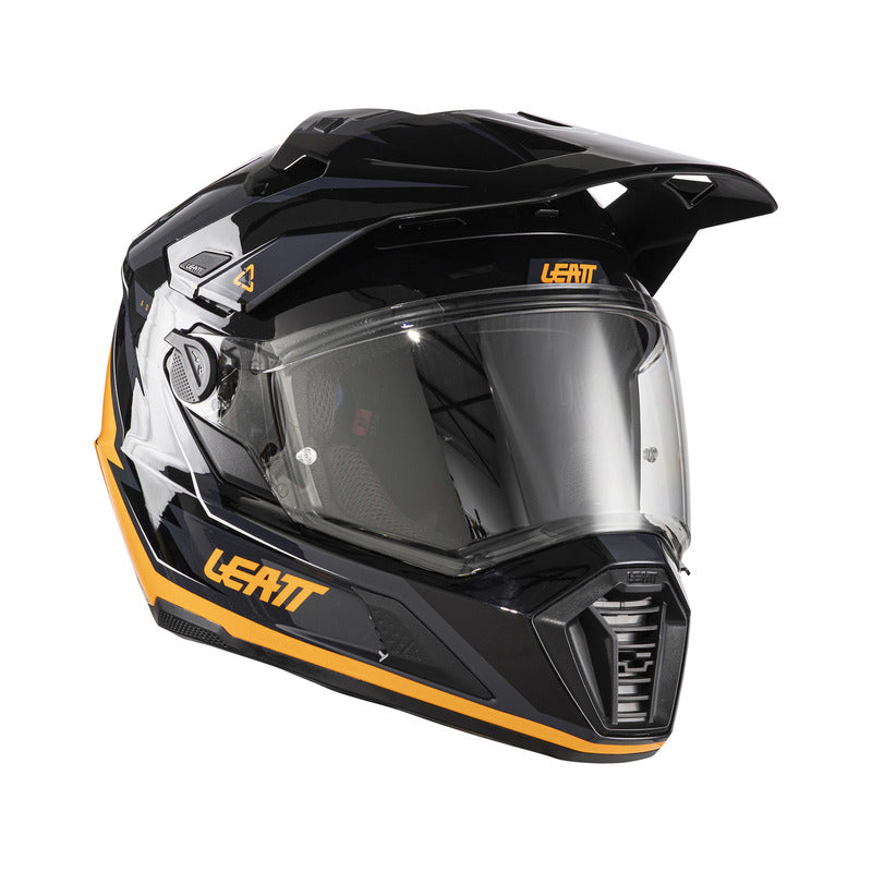 KASK MOTOCYKLOWY Z GOGLAMI LEATT ADV 7.5 BLACK ORANGE S