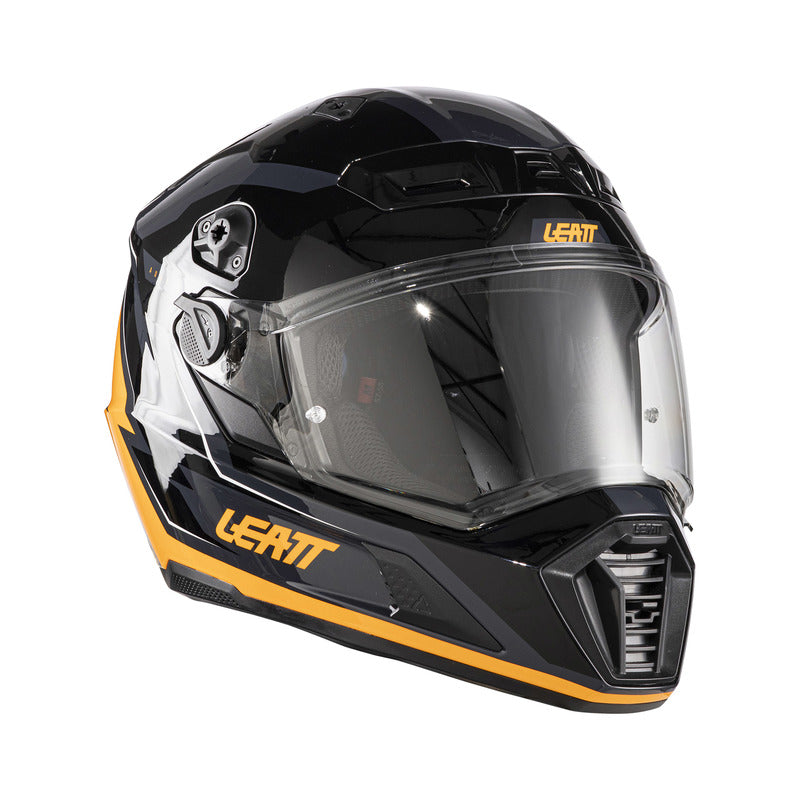 KASK MOTOCYKLOWY Z GOGLAMI LEATT ADV 7.5 BLACK ORANGE S