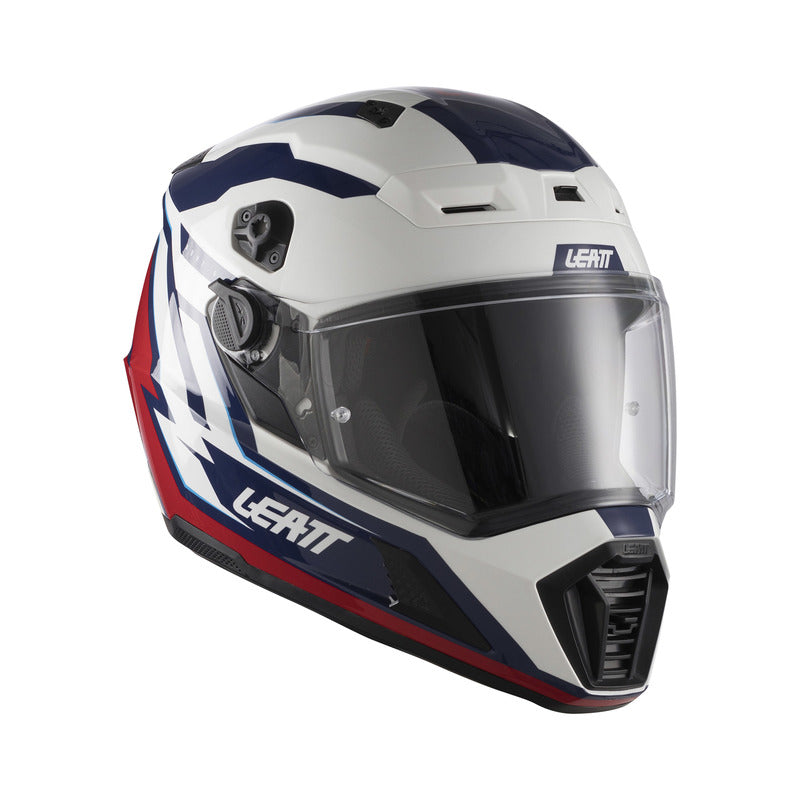 KASK MOTOCYKLOWY Z GOGLAMI LEATT ADV 7.5 ROYAL BLUE RED S