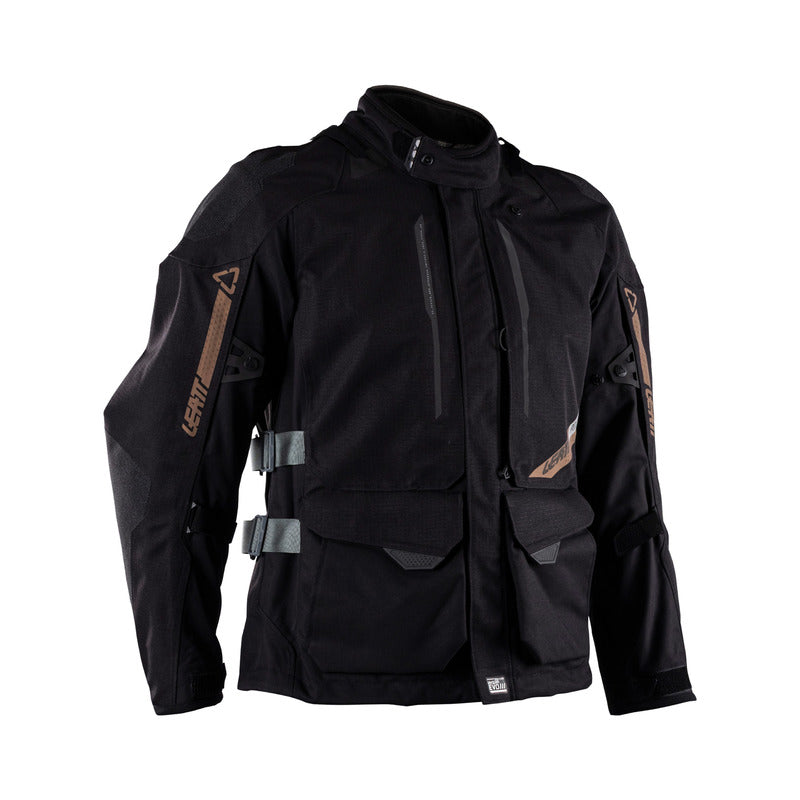 KURTKA MOTOCYKLOWA TEKSTYLNA LEATT ADV DRITOUR 5.5 STEALTH BLACK GREY S