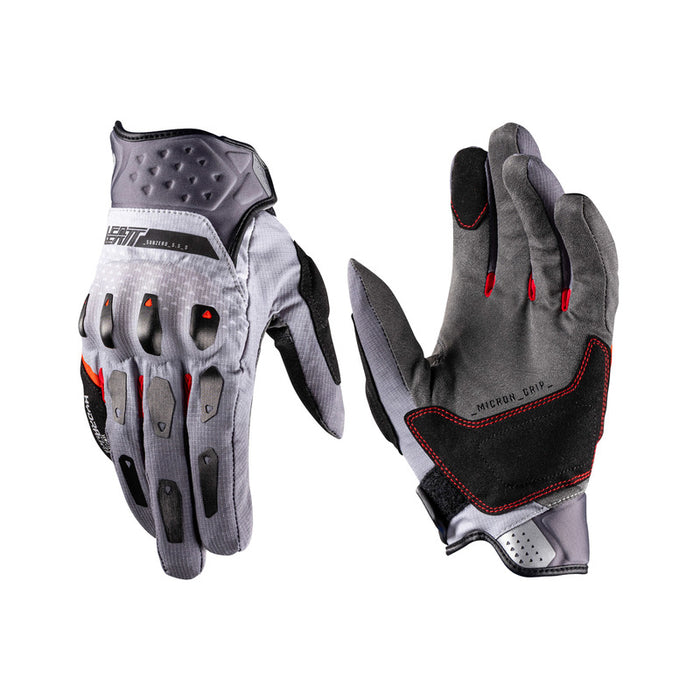 RĘKAWICE MOTOCYKLOWE LEATT ADV SUBZERO 5.5 SHORT IRON GREY S