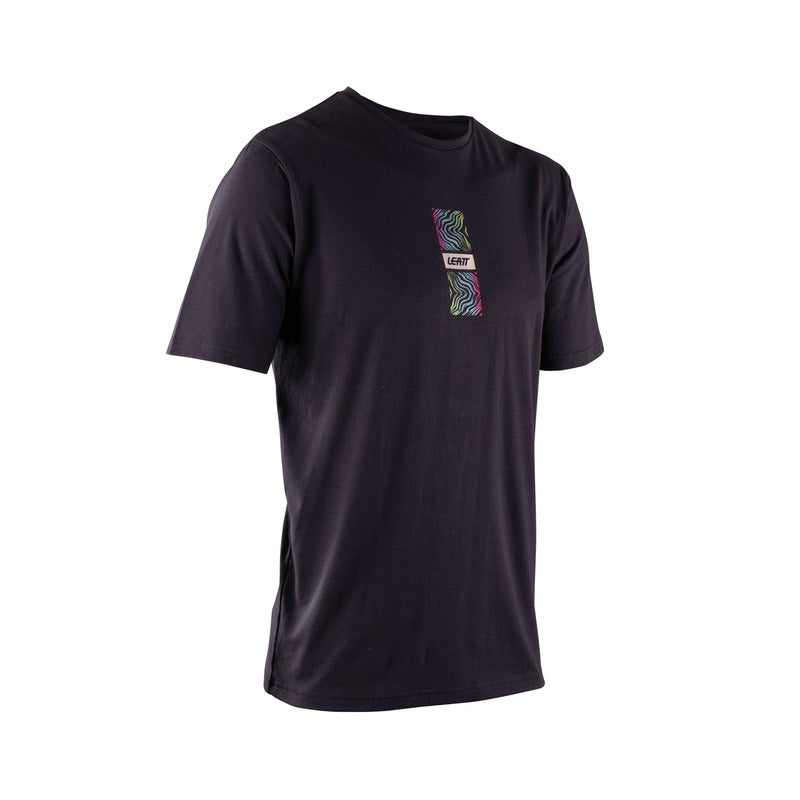 T-SHIRT LEATT CORE BLACK GREEN S