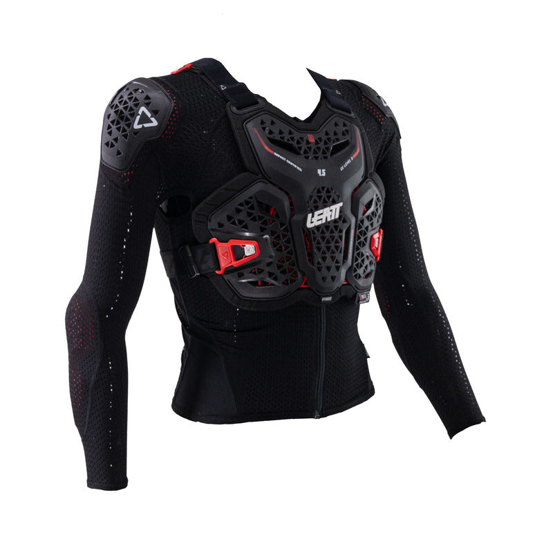 KOSZULKA Z OCHRANIACZAMI JUNIOR LEATT 4.5 HYBRID BLACK (147-159CM) L/XL