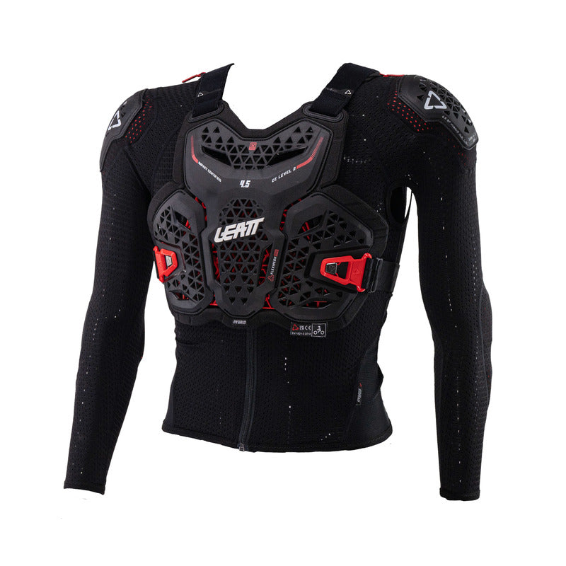 KOSZULKA Z OCHRANIACZAMI JUNIOR LEATT 4.5 HYBRID BLACK (147-159CM) L/XL