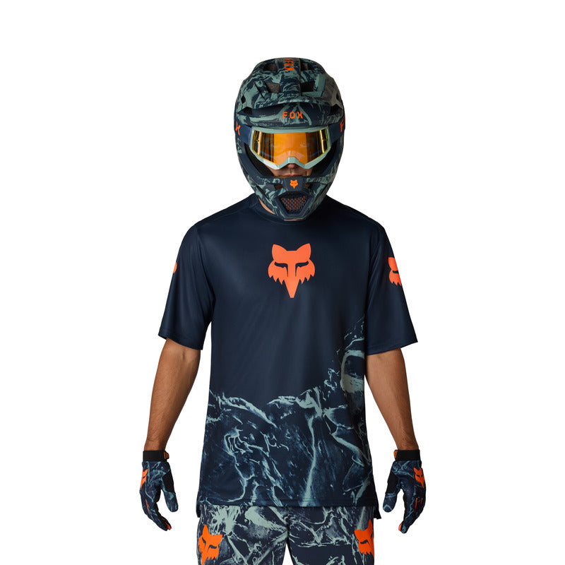 Koszulka Rowerowa Junior Fox Ranger Img Print Arctic Blue