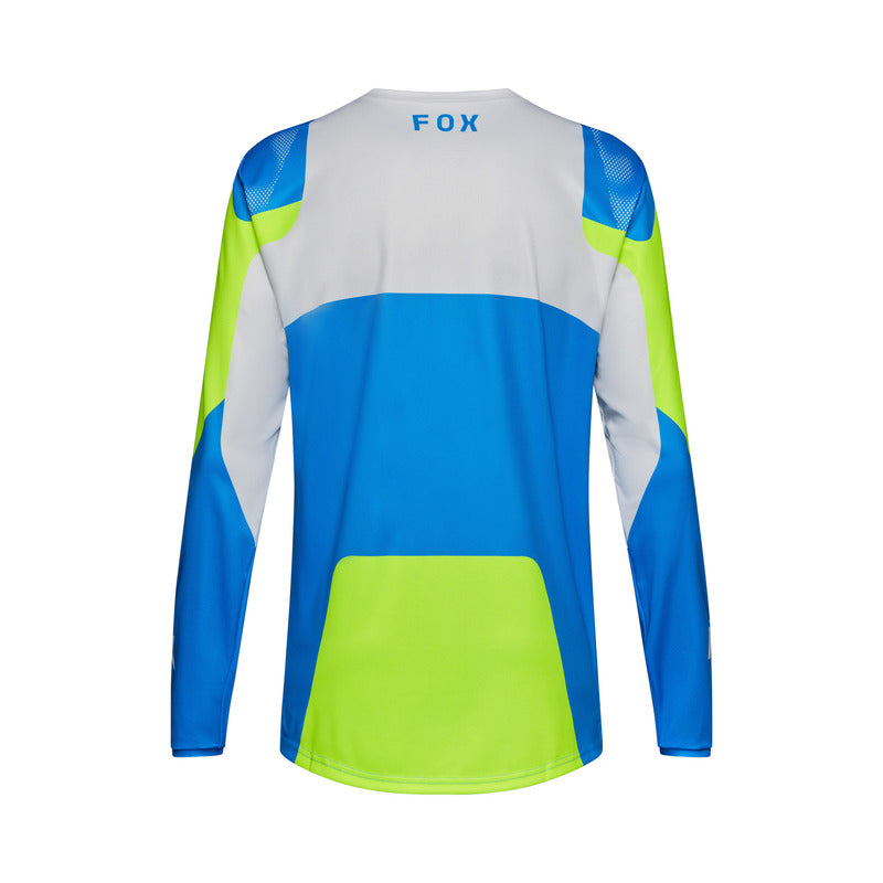 Koszulka Rowerowa Z Długim Rękawem Fox Ranger Tactile Blue Jewel