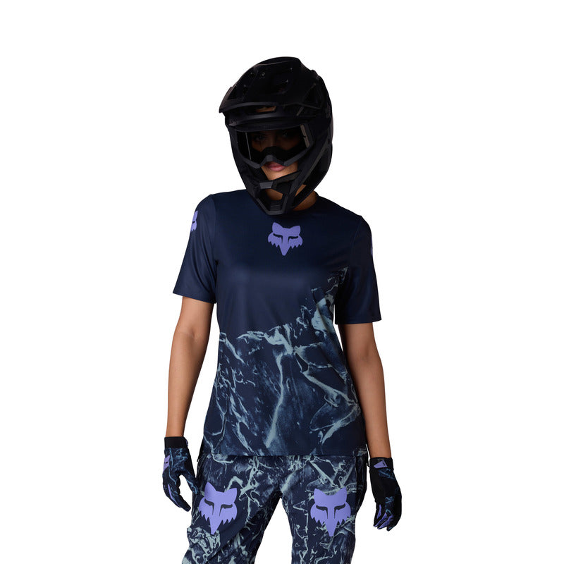 Koszulka Rowerowa Damska Fox Ranger Img Print Arctic Blue