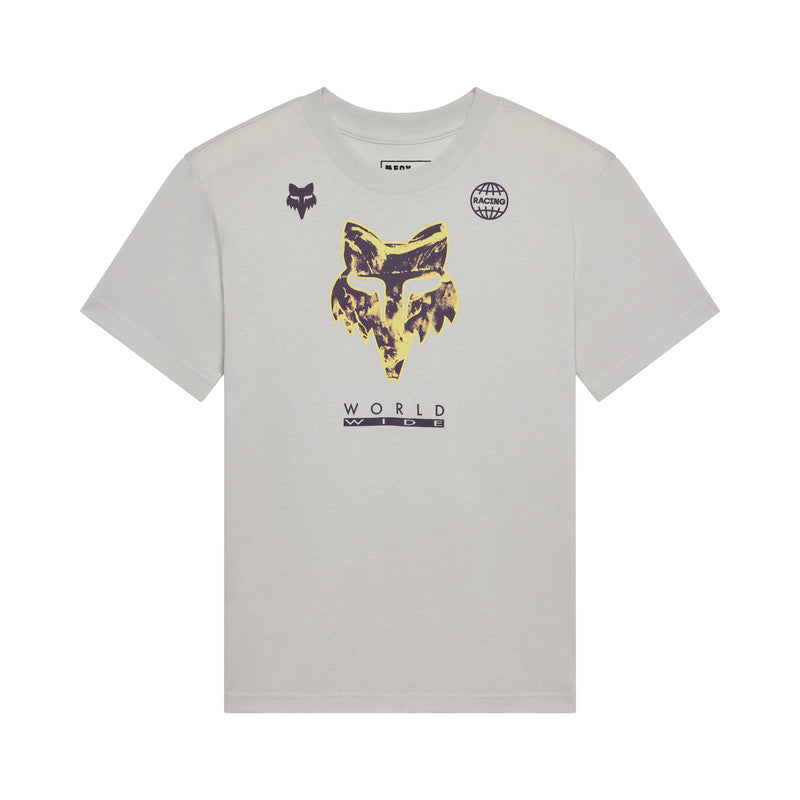 T-shirt Damski Fox Image Print Light Grey