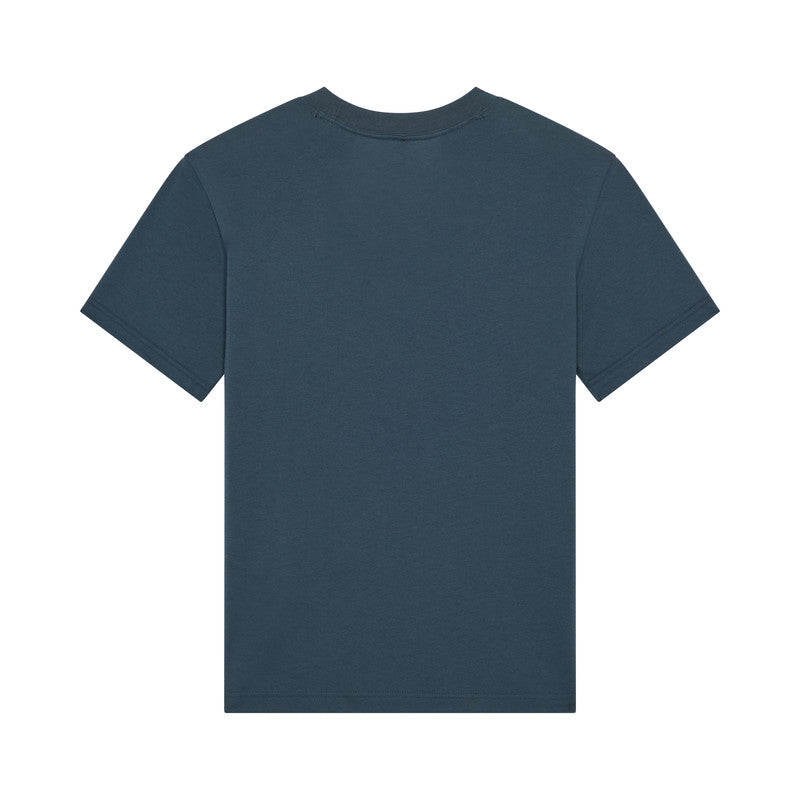 T-shirt Damski Fox Image Print Deep Cobalt