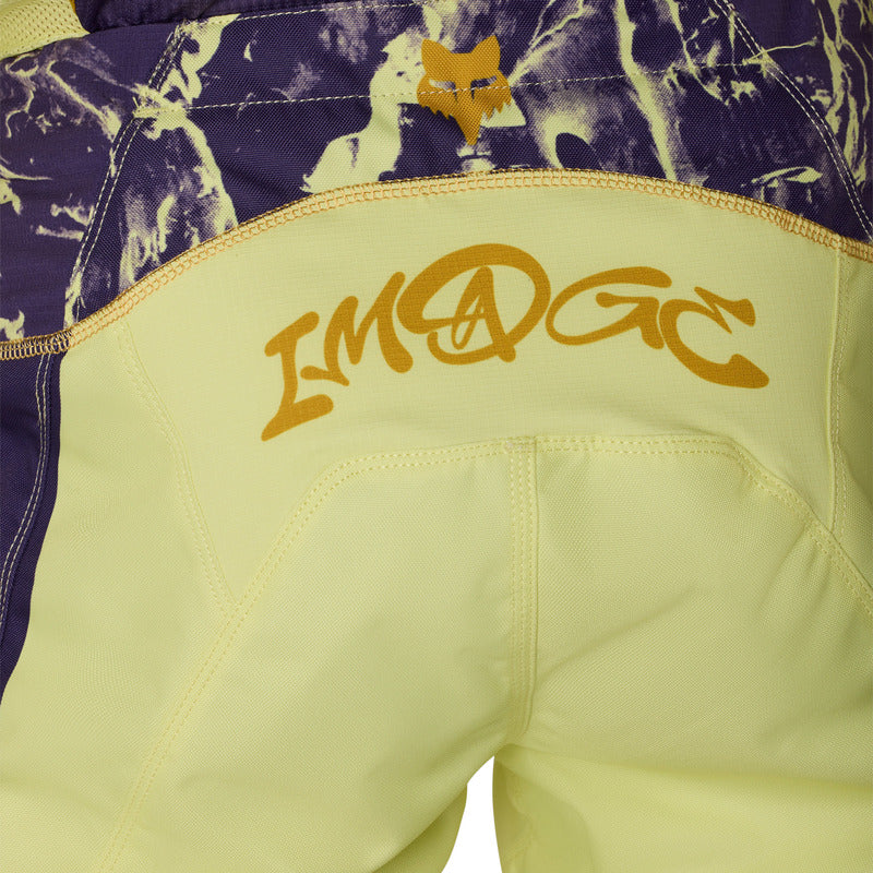 Spodnie Motocyklowe Fox 180 Image Print Pear Yellow