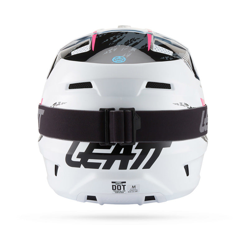 KASK MOTOCYKLOWY Z GOGLAMI LEATT KIT MOTO 3.5 PINK XS