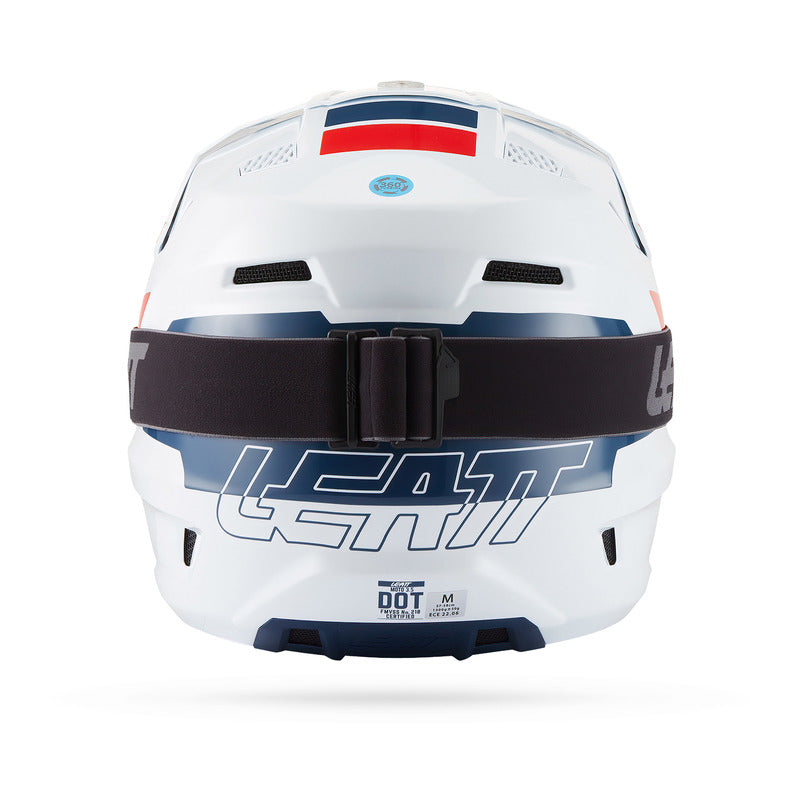 KASK MOTOCYKLOWY Z GOGLAMI LEATT KIT MOTO 3.5 WHITE S