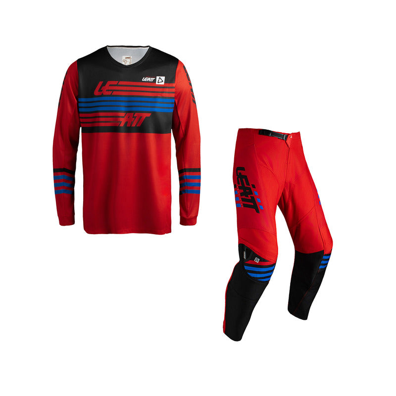 STRÓJ OFFROADOWY BLUZA I SPODNIE LEATT KIT MOTO 3.5 STRIPES RED XS