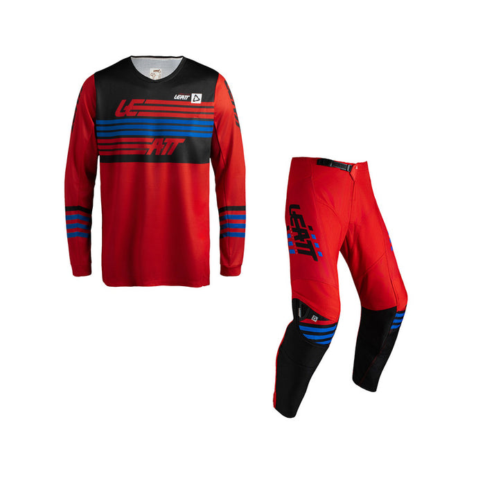 STRÓJ OFFROADOWY BLUZA I SPODNIE LEATT KIT MOTO 3.5 STRIPES RED XS