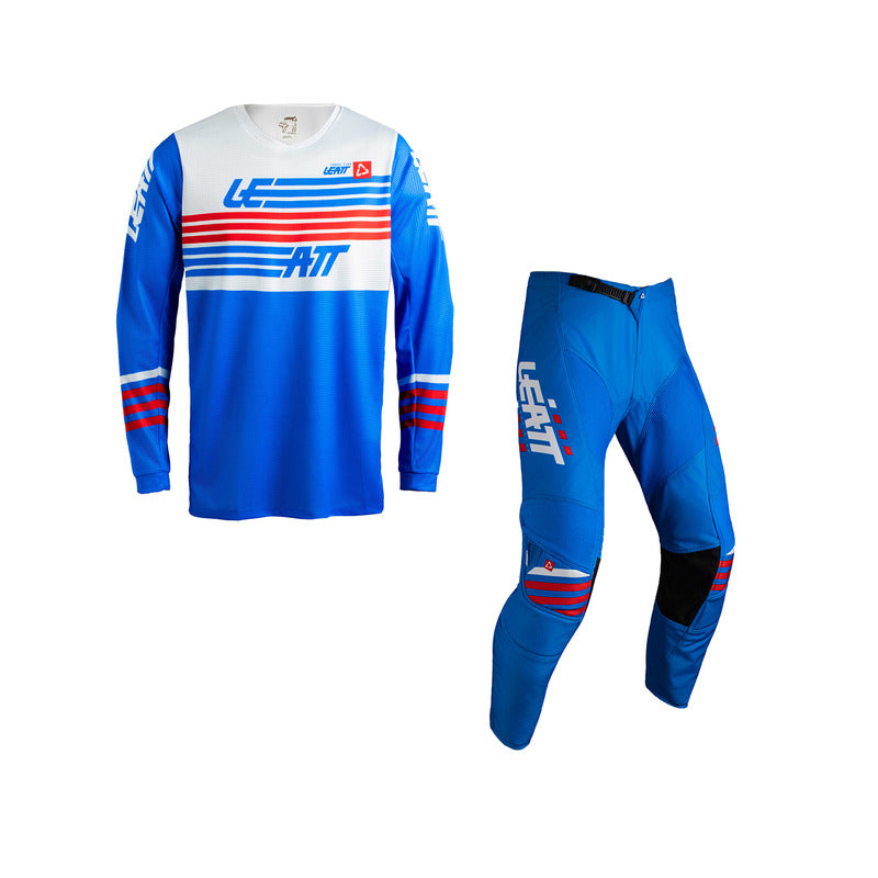 STRÓJ OFFROADOWY BLUZA I SPODNIE LEATT KIT MOTO 3.5 STRIPES BLUE S
