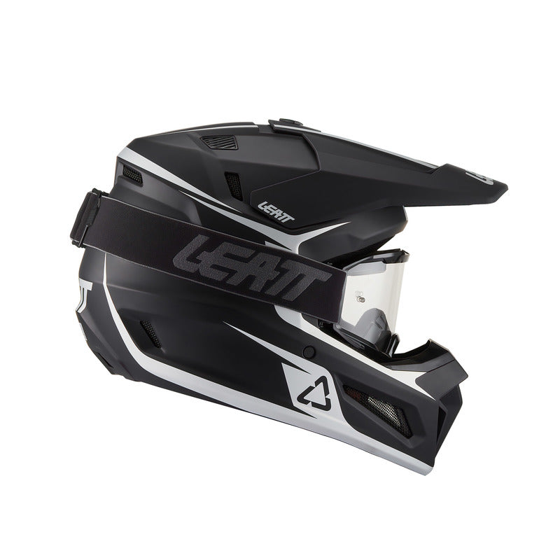 KASK MOTOCYKLOWY Z GOGLAMI JUNIOR LEATT KIT MOTO 3.5 BLACK M