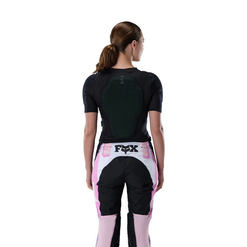 Koszulka Z Ochraniaczami Damska Fox Baseframe Pro Ss Black