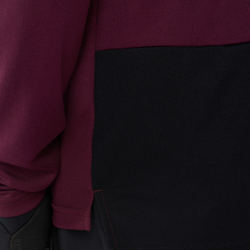 Koszulka Rowerowa Z Długim Rękawem Fox Ranger Head Dark Maroon