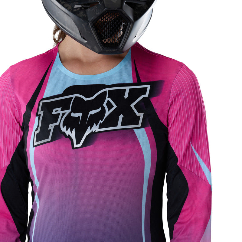 Koszulka Rowerowa Z Długim Rękawem Damska Fox Flexair Ls Ts57 Se Pink