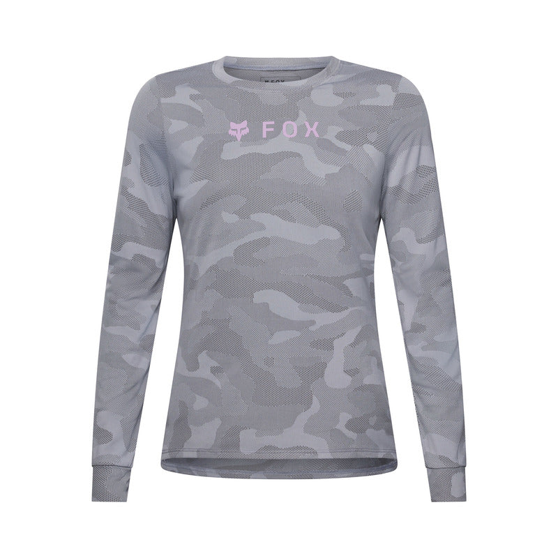 Koszulka Rowerowa Z Długim Rękawem Damska Fox Ranger Tru Dri Ls Pewter