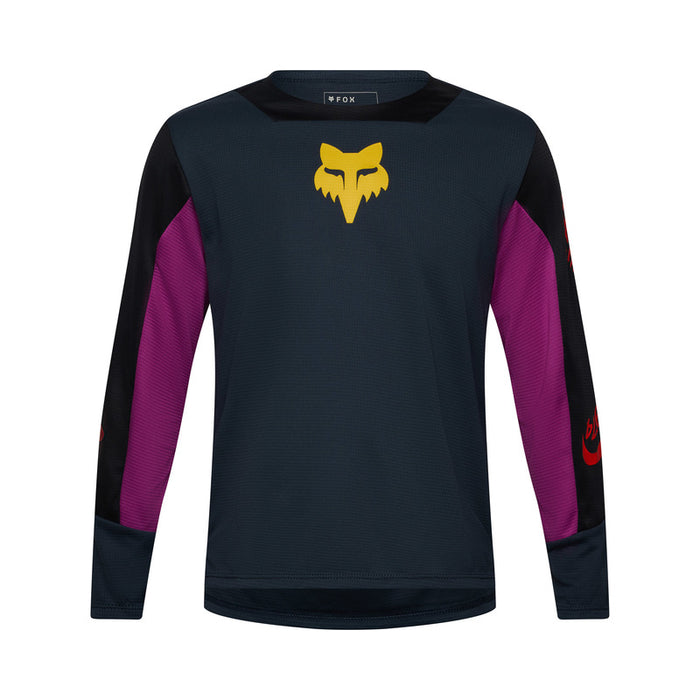 Koszulka Rowerowa Z Długim Rękawem Junior Fox Defend Ls Creation Galaxy Blue