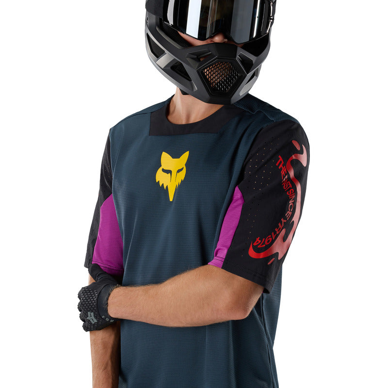 Koszulka Rowerowa Fox Defend Ss Creation Galaxy Blue