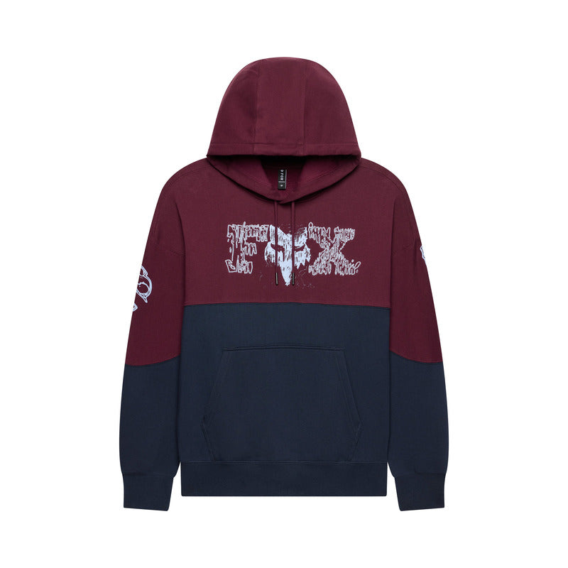 Bluza Z Kapturem Fox Abyss Fleece Po Dark Maroon