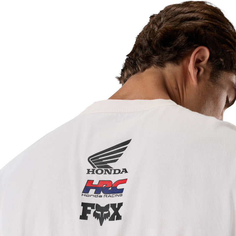 T-shirt Fox Honda Midweight Off White