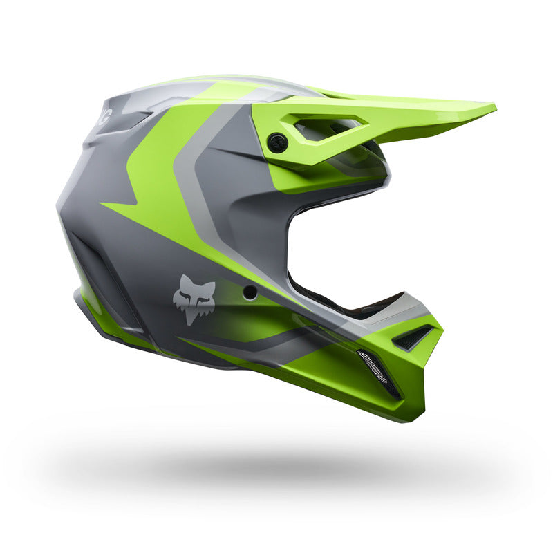 Kask Motocyklowy Junior Fox V1 Frame Grey Yellow